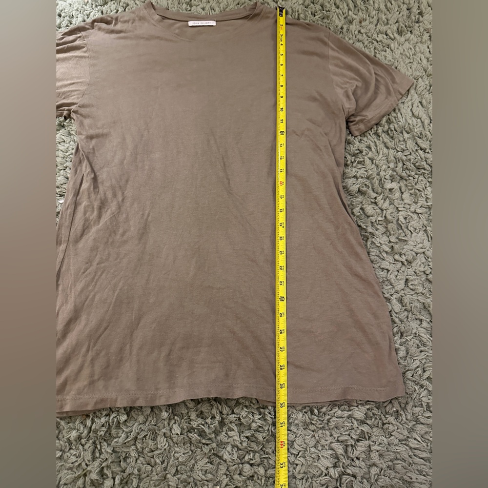 John Elliott Khaki Green T-shirt Size 3 - Picture 4 of 6